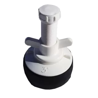 N303 Nylon plug 3" Hollow shaft large bore